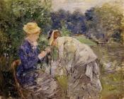 贝尔特摩里索特 - Woman Picking Flowers